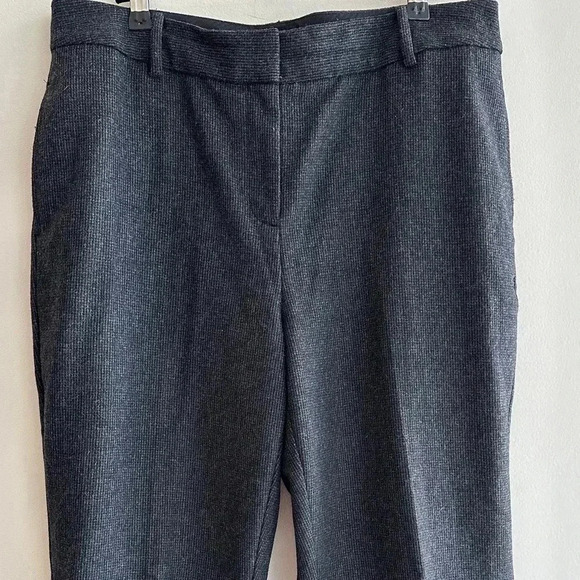 Charter Club Classic Fit Grey Checked Wool Blend Trousers, Size 10 - Picture 11 of 16